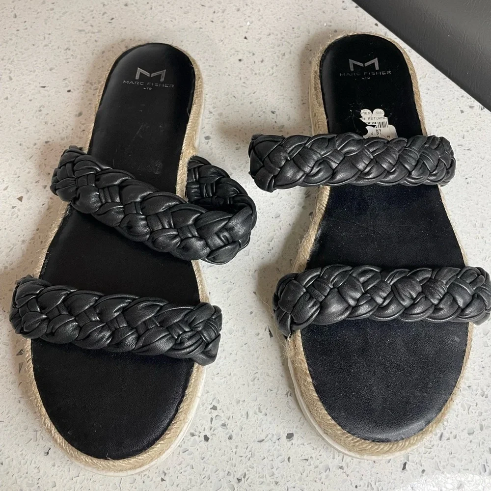Marc Fisher Jamie Espadrille Slide Sandals